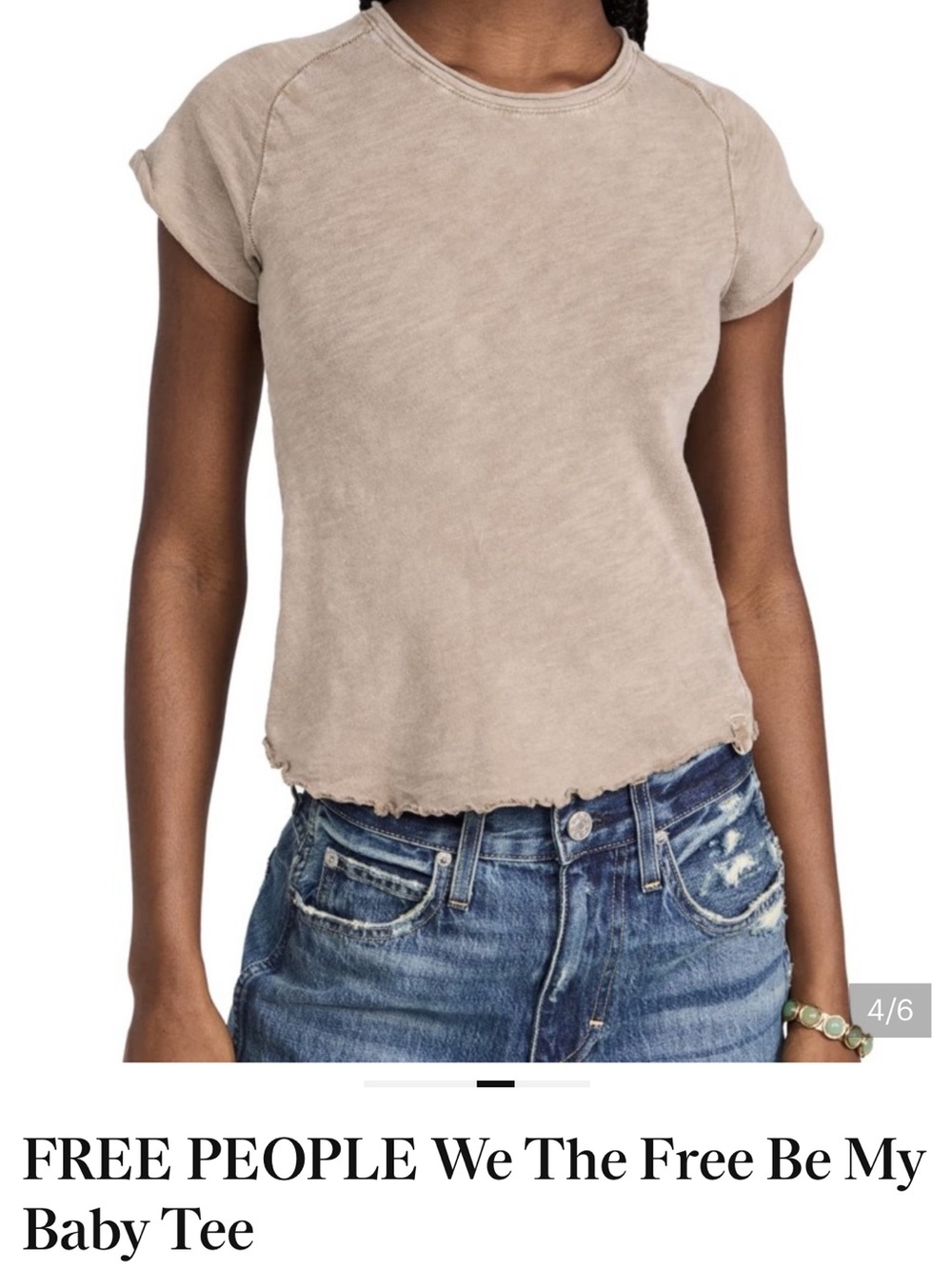 We the Free Be my Baby tee; worn once for pics; size small